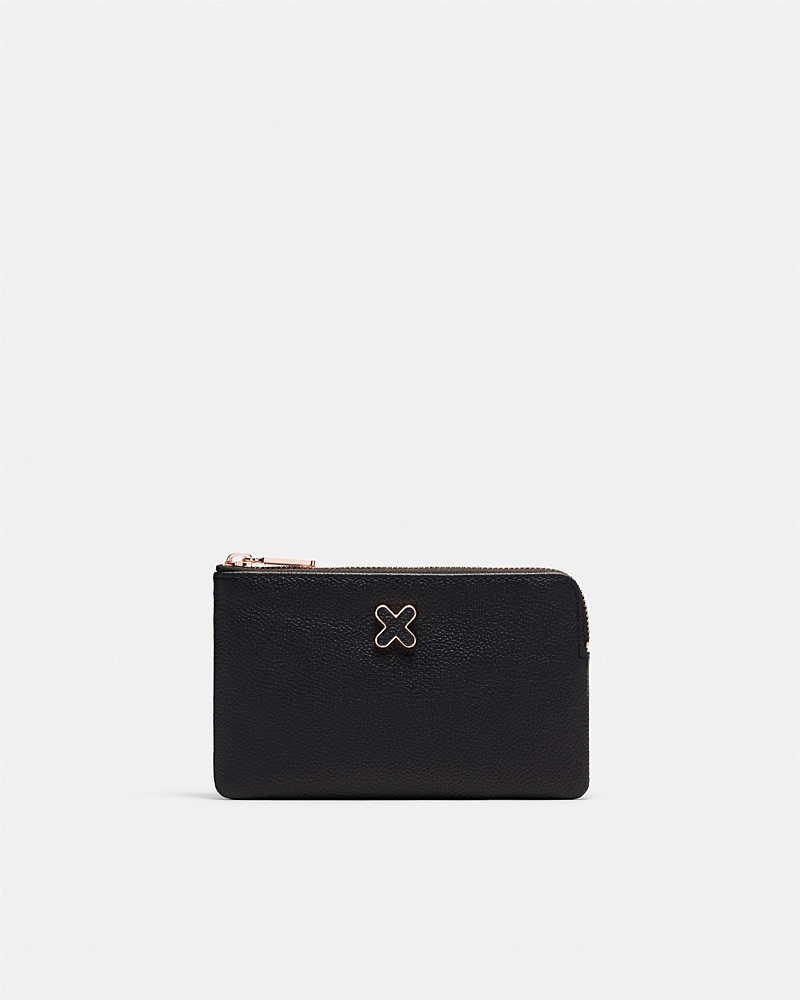 BLACK ROSE GOLD HENDRIX SMALL POUCH - WALLETS & POUCHES | MIMCO